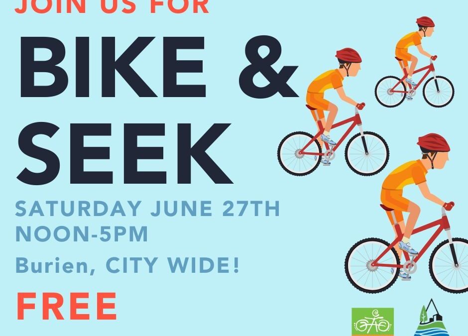 Bike & Seek Around Burien this Saturday, June 27, 2020