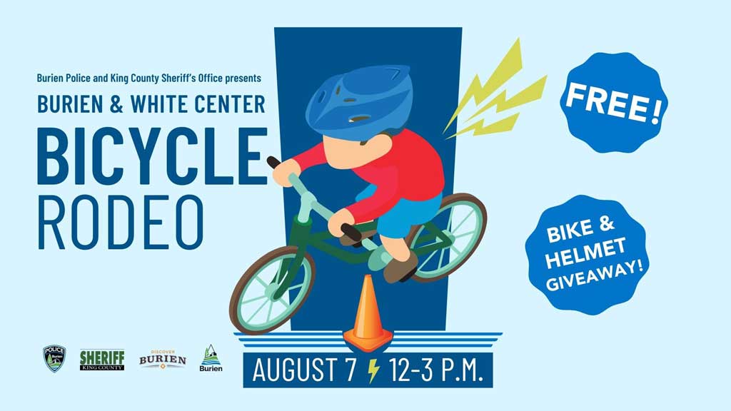 FREE Burien and White Center Bike Rodeo Aug. 7